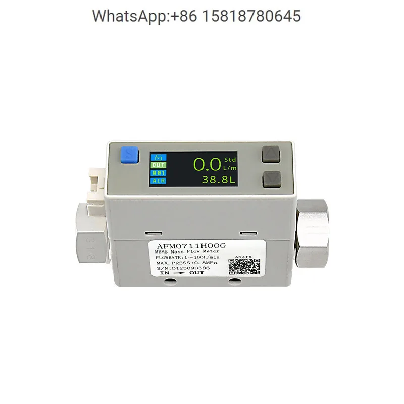 ForAosong MEMS. Thermal Gas Mass Flow Meter Compressed Air AFM07 Thread Replacement SM-C Flow Switch