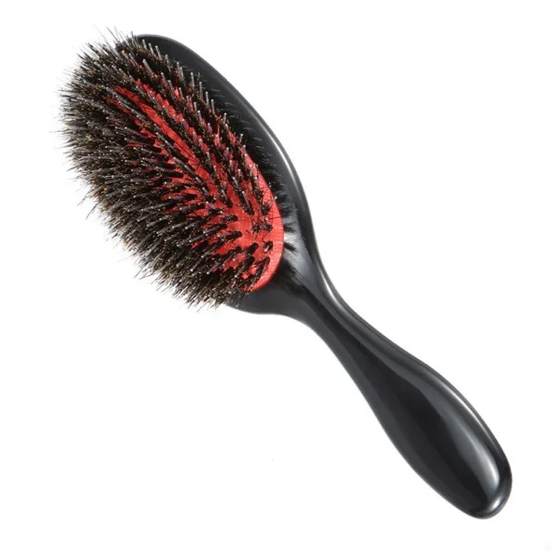

1 шт., нейлоновая расческа для волос из щетины кабана, мини-антистатическая расческа для массажа кожи головы, женская салонная щетка для ухода за волосами, инструмент для укладки