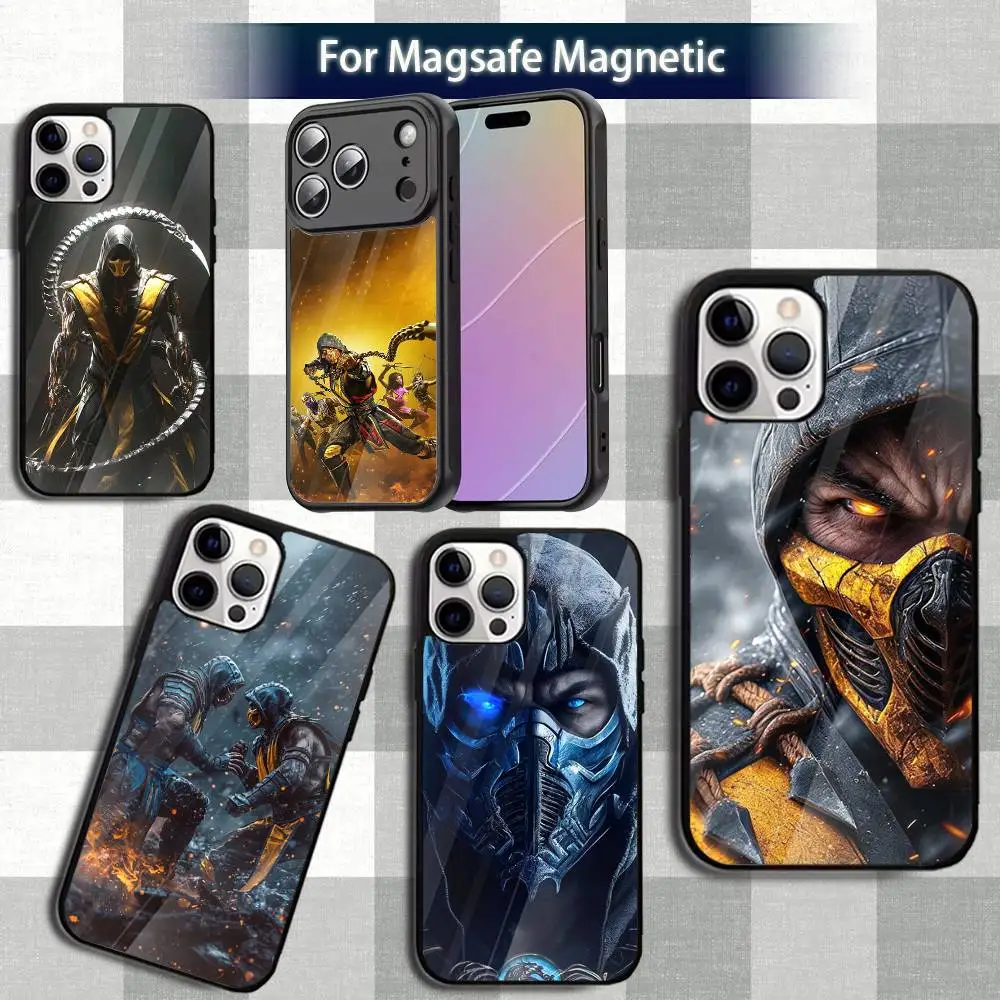 

Cool MortalS K-Kombat Game Phone Case For iPhone 13,12,15,17,11,16,14,Pro,Max,Plus,Mini,Magsafe,Magnetic Wireless Charging Case