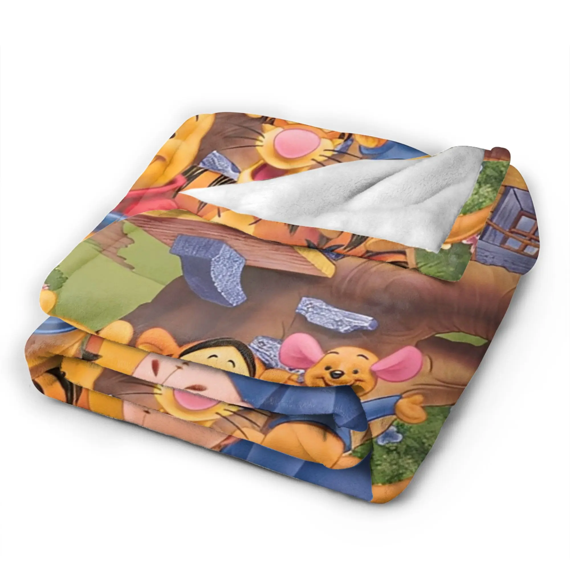 ويني ذا بوه الكرتون رمي بطانية للأريكة لينة غامض بطانية قطيفة 50x60 بوصة أحجام متعددة المفرش لجميع المواسم #4