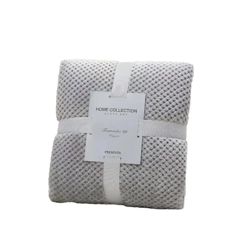 Pineapple Plaid Blanket Flannel Blanket Office Nap Blanket Thickened Coral Fleece Blanket Air Conditioner Blanket 2025 New Trend