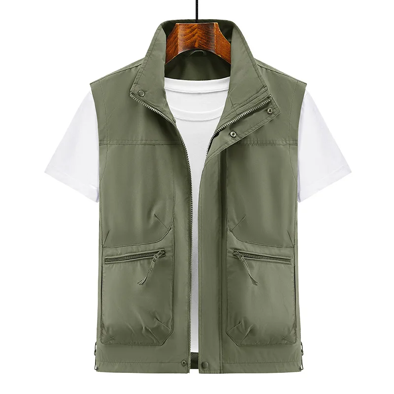 New Outdoor Multi-functional Tooling Vest Zipper Multi-pocket Jacket Spring And Autumn Vest Sports Vest