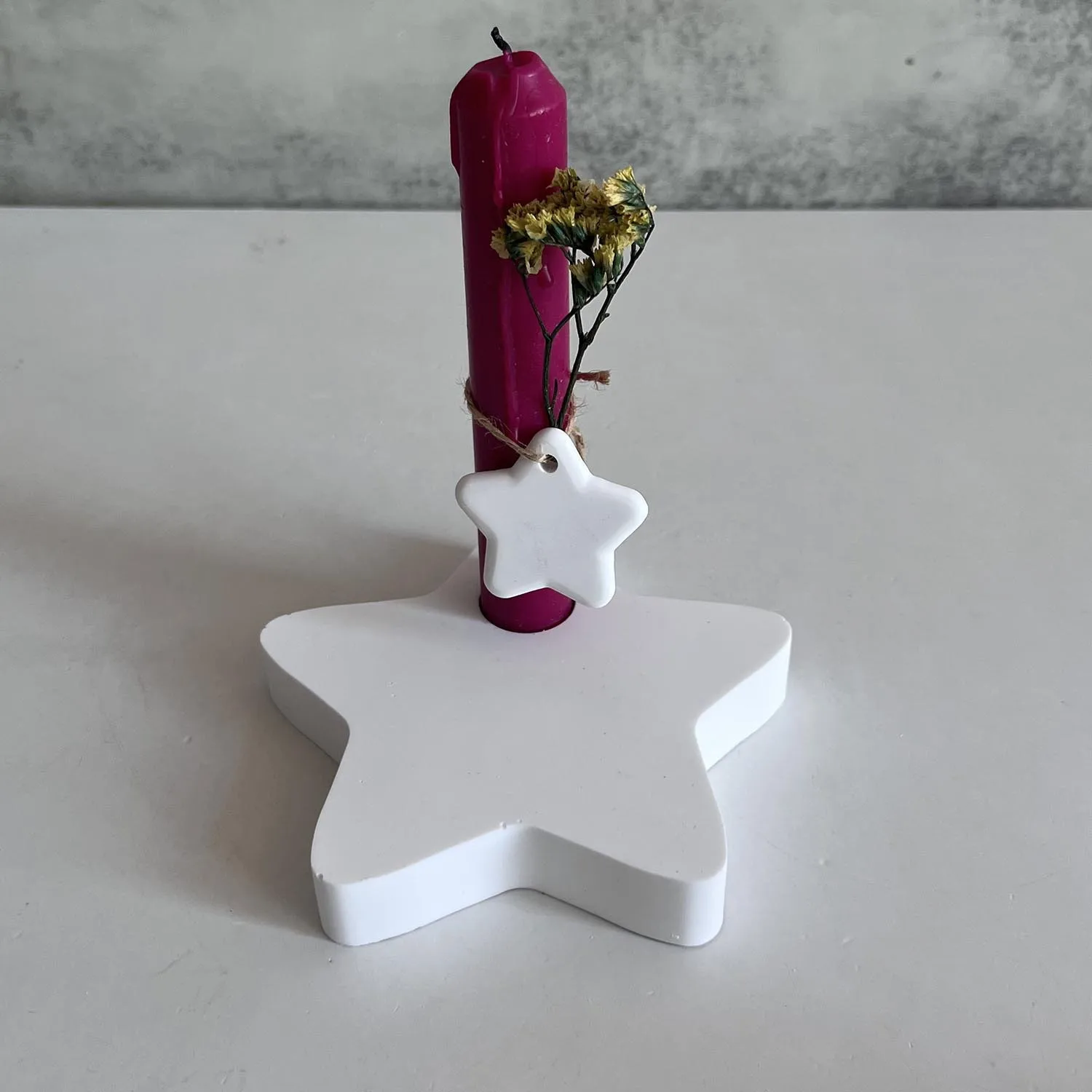 Ster Kandelaar Klei Siliconen Mallen DIY Ster Kaarshouder Cement Gips Gips Mold Craft Art Ornament Gieten Hars Mold