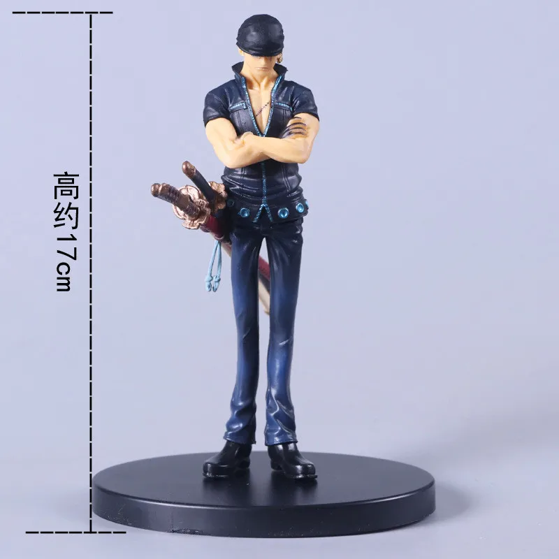 Anime Figure ONE PIECE Robin Nami Usopp Chopper Burukku Black Dress Standing Model Toy PVC Children's Gift Collection