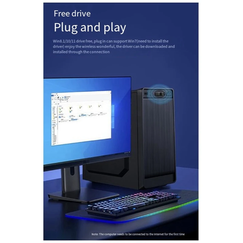 A99E-Wireless Bluetooth Adapter For Pc Bluetooth 5.4 USB Dongle Bluetooth Receiver For Speaker Mouse Keyboard Transmitter