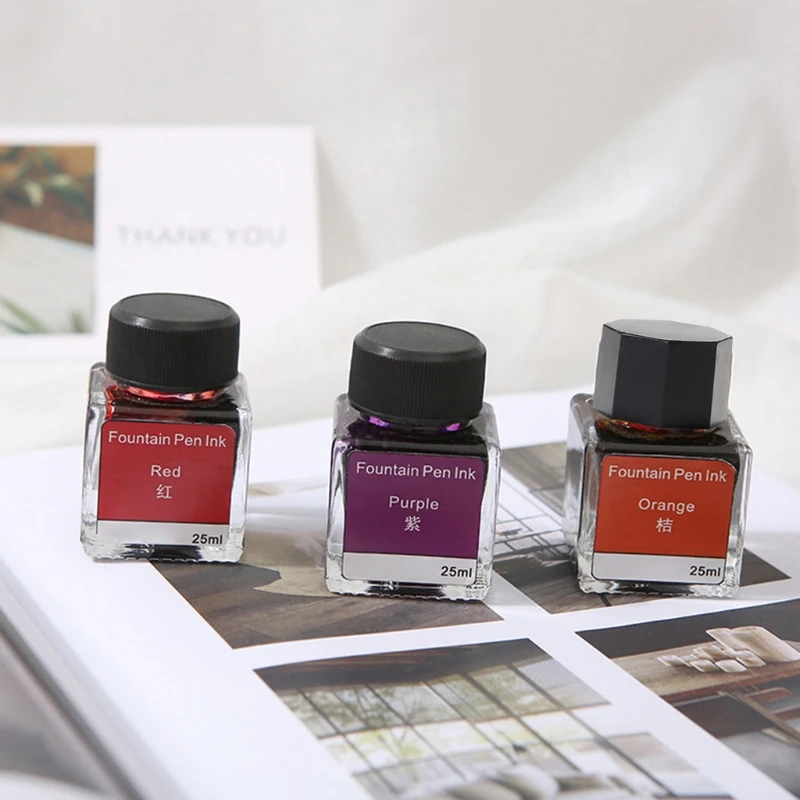 E9LB красочные неуглеродные чернила для Dip авторучка для каллиграфического картина для письма граффити школьные офисные канцелярские принадлежности 10 цветов