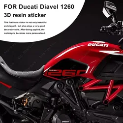 3D Resin Fuel Tank Pad Sticker Protection Waterproof Anti-scratch Motorcycle Protector Sticker For Ducati Diavel 1260