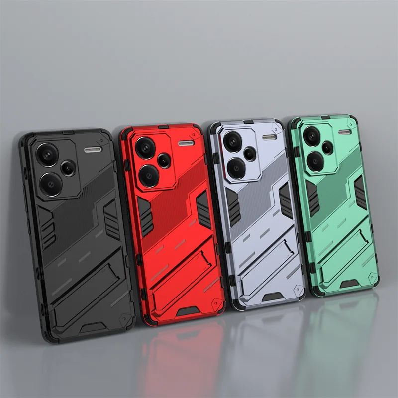 

For Redmi Note 13 Pro Plus Case Cover Redmi Note 13 Pro Plus Funda Coque Kidstand Armor Shockproof Back Bumper Redmi Note 13 Pro