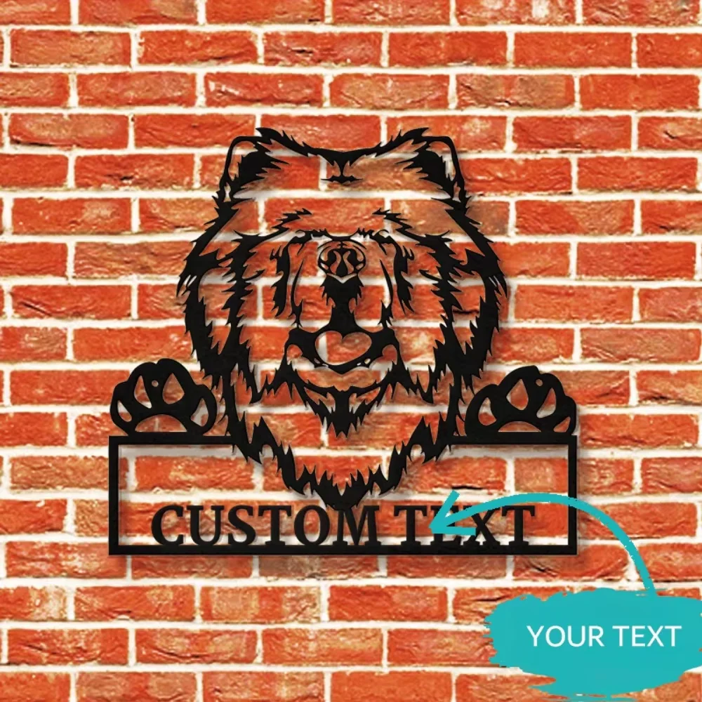 

Custom crafted Chow Chow Dog Wall Sculptures,Add Personalized Name, Eye - catching Decor for Home & Dog Lovers