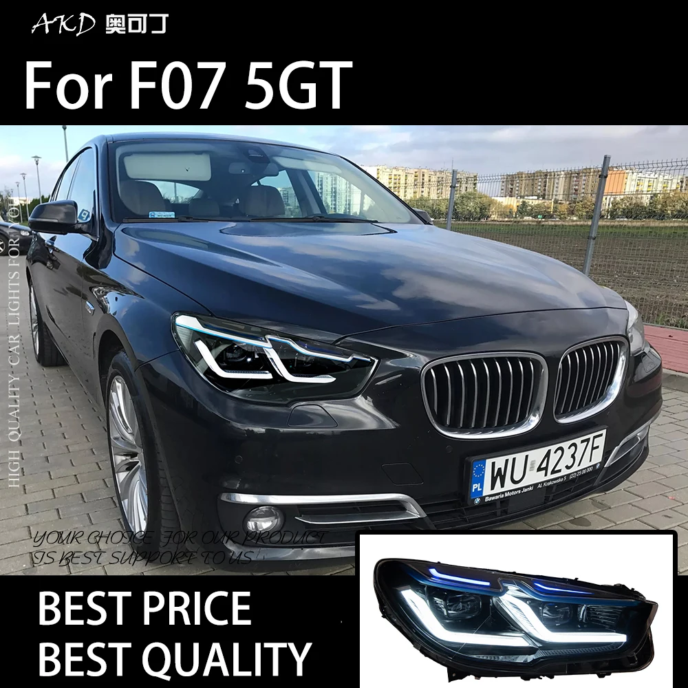 

Автомобильные фары для BMW F07 5GT, светодиодные автомобильные фары в сборе, обновление, новейший M5 Competition, динамический сигнал, передняя лампа, аксессуары для инструментов