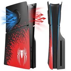 New Custom Separated Slim Console Cover Plates Shell Skin Accessories for PS5 Playstation 5 Slim Disc Edition with Cooling Vents