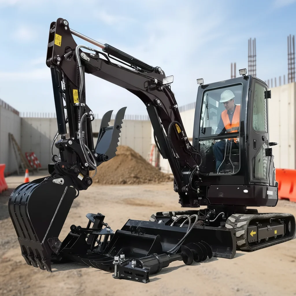 

FREE SHIPPING 3.5 ton mini excavator crawler Mini Digger 3 Ton EPA EURO 5 customized Free parts Small Excavator mini bagger