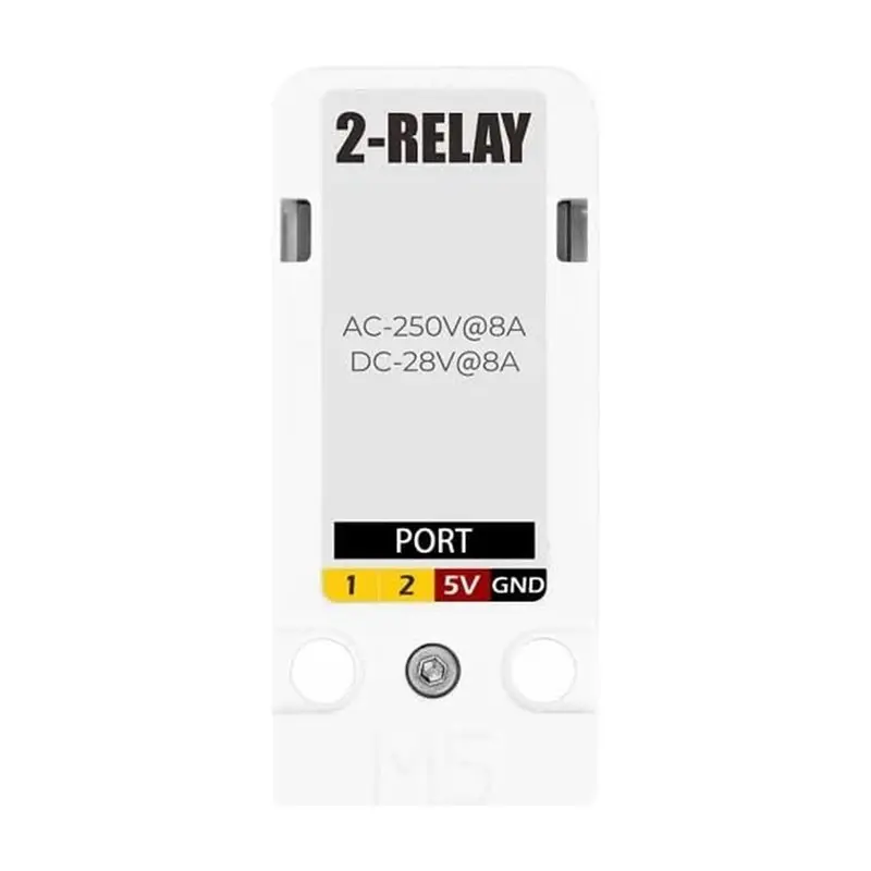 ABGI-For M5stack 2-Kanal SPST Relaismodul 3A-16A DC12-28V AC 220V-250V+ HY2.0-4P Grove Kabel LED GPIO I2C Grove Anschluss – Detail 7
