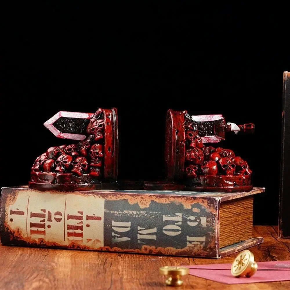 Resin Berserk Bookends Sturdy Base Non-slip Furious Dragon Slayer Bookend Craft Rampage Dragonslayer Decorative Bookends