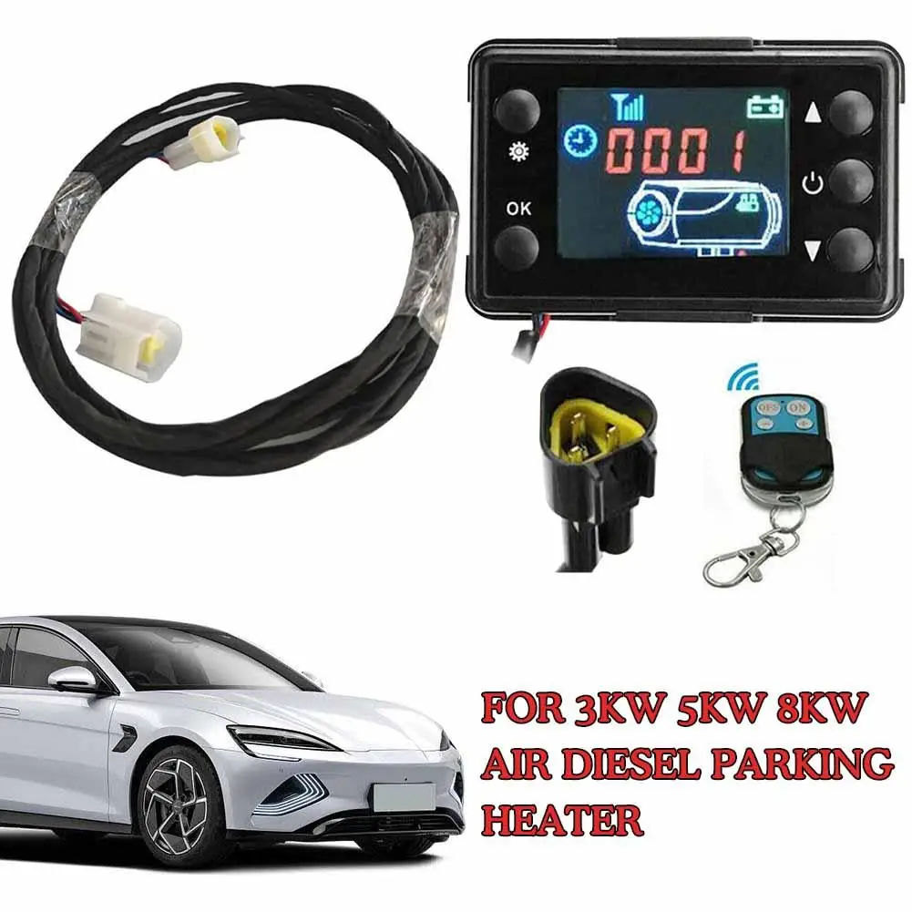 12V 2KW 5KW 8KW Air Diesel Parking Heater LCD Monitor Switch Remote Control Board Motherboard For Car Truck Van Boat R1M1