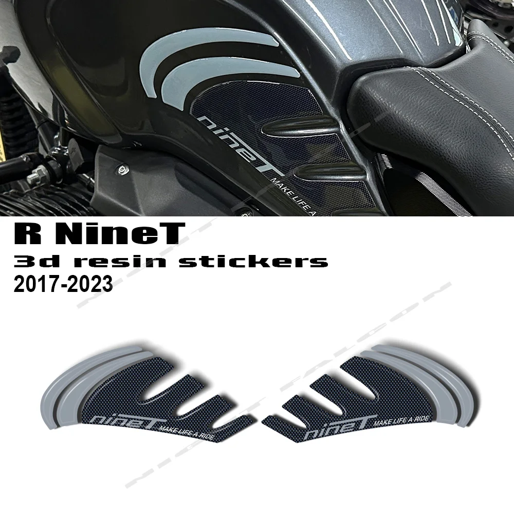 R NineT Urban GS 2023 Motorcycle 3D Epoxy Resin Sticker Decal Non-slip Side Fuel Tank Protection Pad for BMW R NineT 2017-