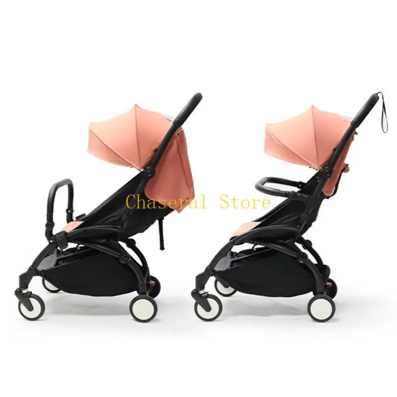E7CE Pram Handle Bar Infant Pushchair Armrest Bumper Bar Baby Stroller Handle Bar with Adjust Angles Stroller Accessories