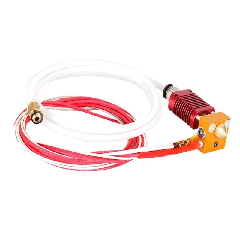 3D Printer Parts Extruder Hot End Kit Heating Aluminum Block MK8 Nozzle Kit for CR-10 Series Remote Extruder