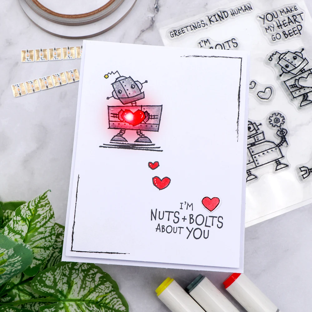 مجموعة ملصقات الدائرة الكهربائية الخفيفة لصنع بطاقات الإضاءة لمشروع صنع البطاقات الورقية لعيد الميلاد والهالوين وعيد الميلاد