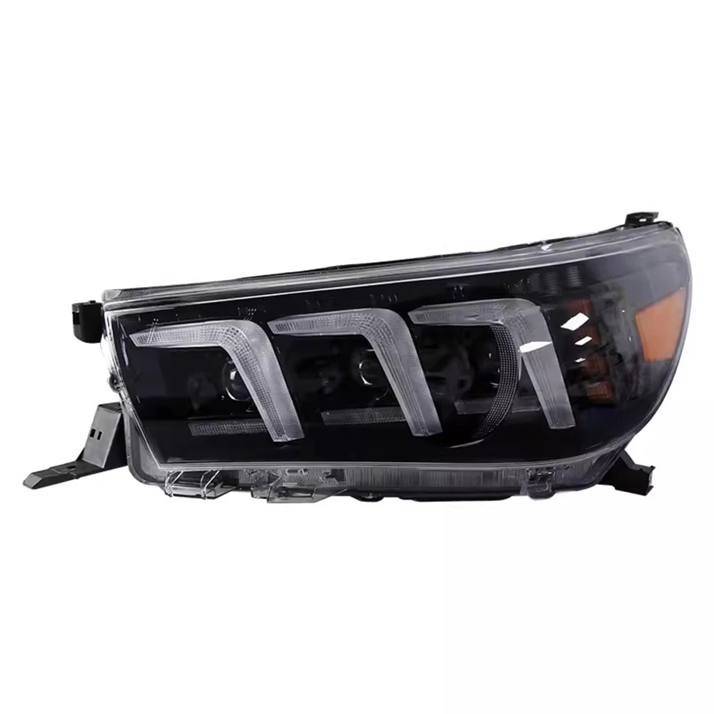 

For 15-20 TOYOTA HILUX REVO Car front lamp Headlight Assembly DRL daytime running light turn signal 2pcs