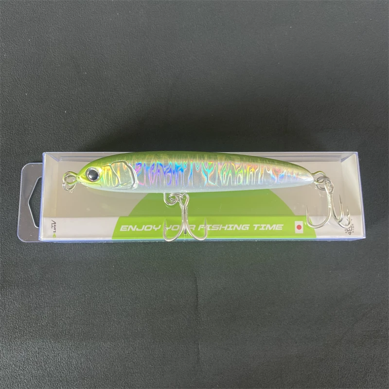 

LURETV Japan Maria Same Style Maria Rerise Sea Fishing Sinking Pencil 105S Blue Gan Yellow Boni Gold Spear Bait9221