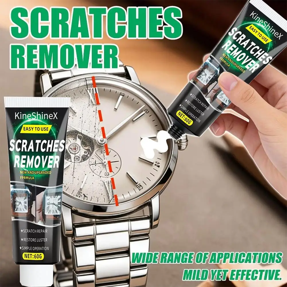Watch Scratch Remover Paste Polishing Cream For Watch Case Crystal Repair Jewelry Metal Cleaner With Sponge
