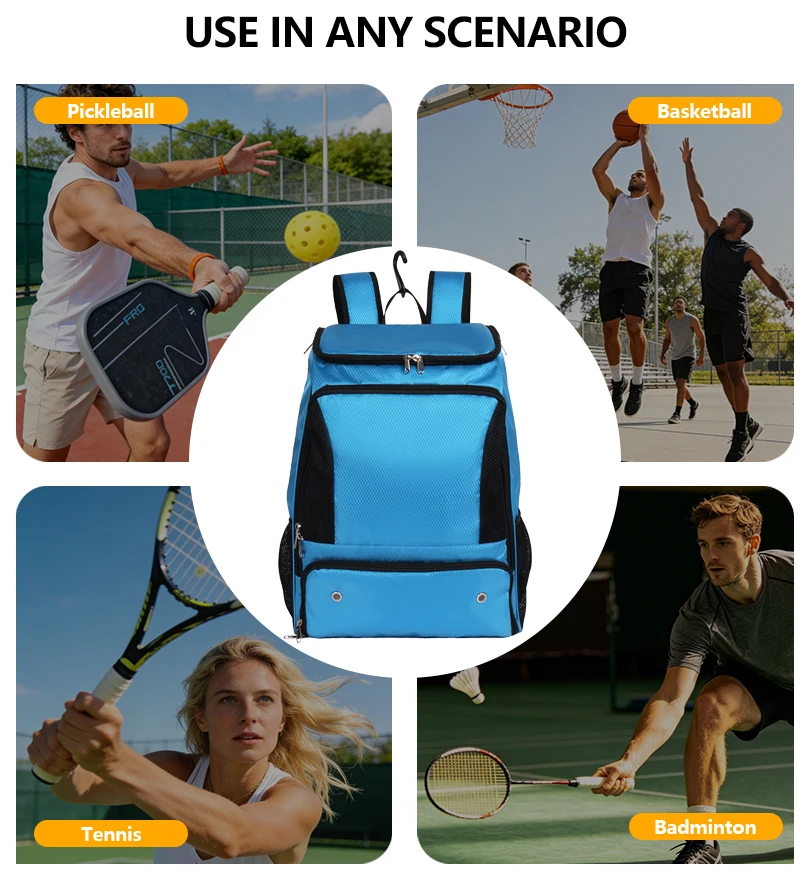 Large Capacity Waterproof Sports Rucksack Basketball Football Soccer Backpack for Volleyball Training Gym Travel