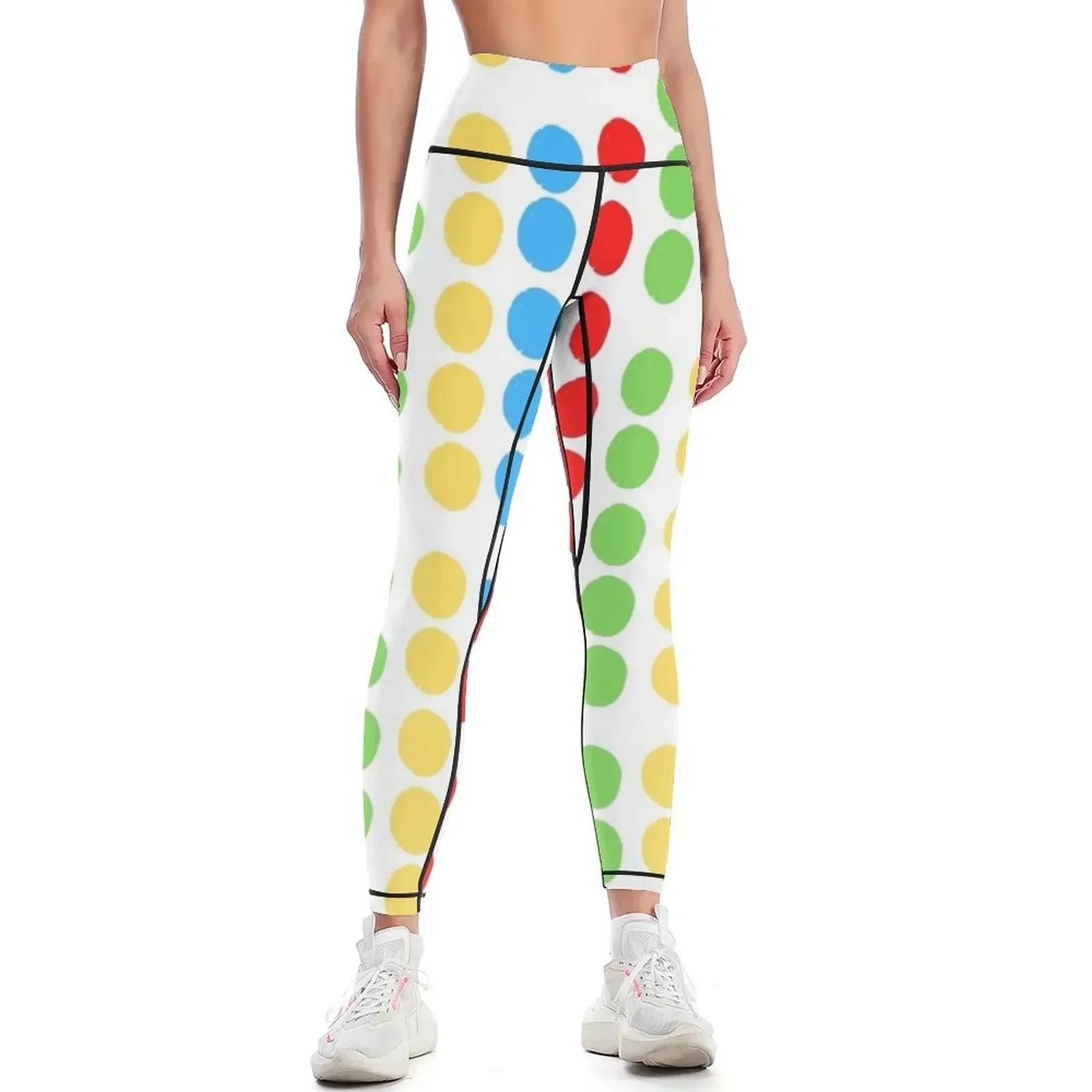

Colored circles Leggings legging pants raises butt Women sportwear Fitness clothing sports for Womens Leggings