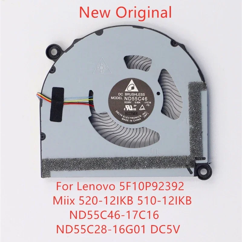 

New Original laptop CPU cooling fan cooler for Lenovo fan Miix fan 510-12ikk fan ND55C46-17C16 ND55C28-16G01 dc5v