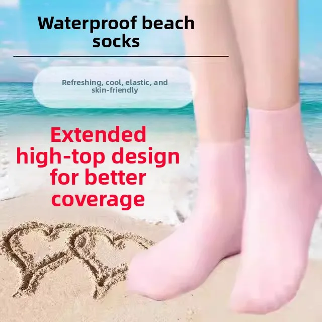 

Extended Length Foot Cover Full Foot Anti-Craing Silicone Sos Long Tube Water Resistant Leg Protection Home Use