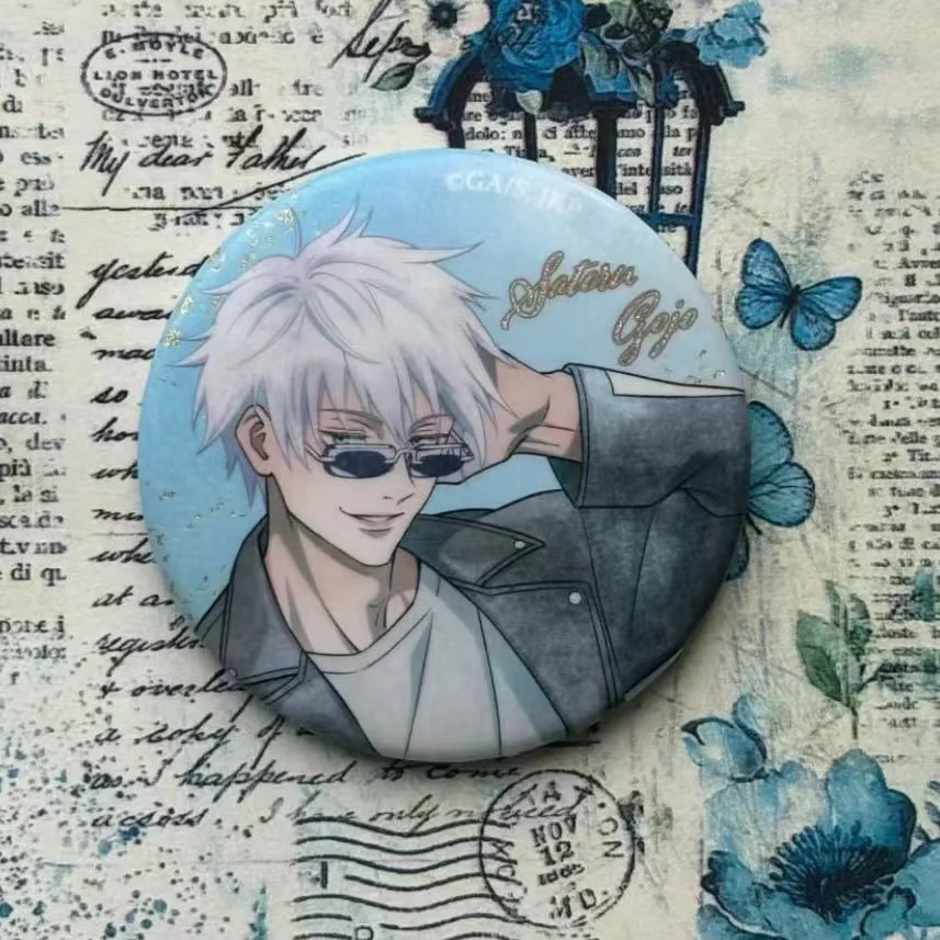 

Anime Jujutsu Kaisen Satoru Gojo Cosplay Brooch Decorate Cartoon Badge Backpack Pendant Birthday Xmas Gift Gorgeous Ornament