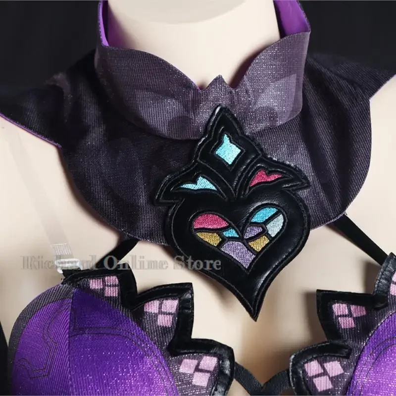 Honkai 스타 레일 블랙 스완 코스프레 의상 가발 애니메이션 게임 코스프레 여성 섹시한 멋진 의상 정장 보라색 가발 신발 할로윈 세트