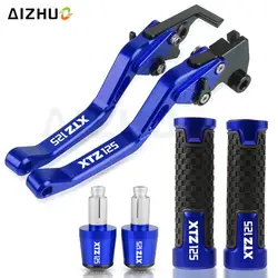 Motorcycle Accessories For Yamaha XTZ125 Aluminum Brake Clutch Levers Handlebar Hand Grips Ends XTZ 125 XTZ-125 2014 2015 Parts