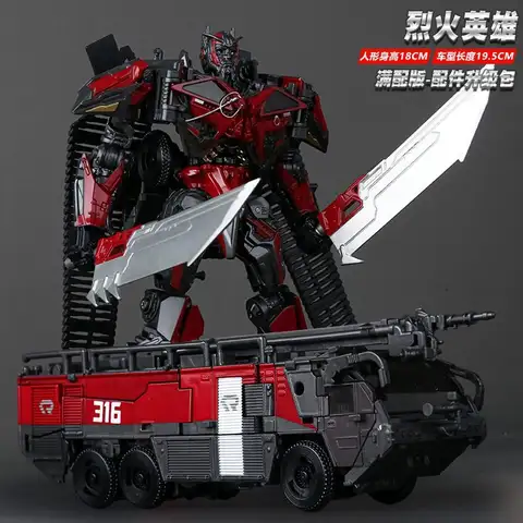 Robot Transformation Toys Baiwei Sentinel Prime TW1024 Fire Engine Truck Model TW-1024 Autobot SS61 Deformation Action Figure