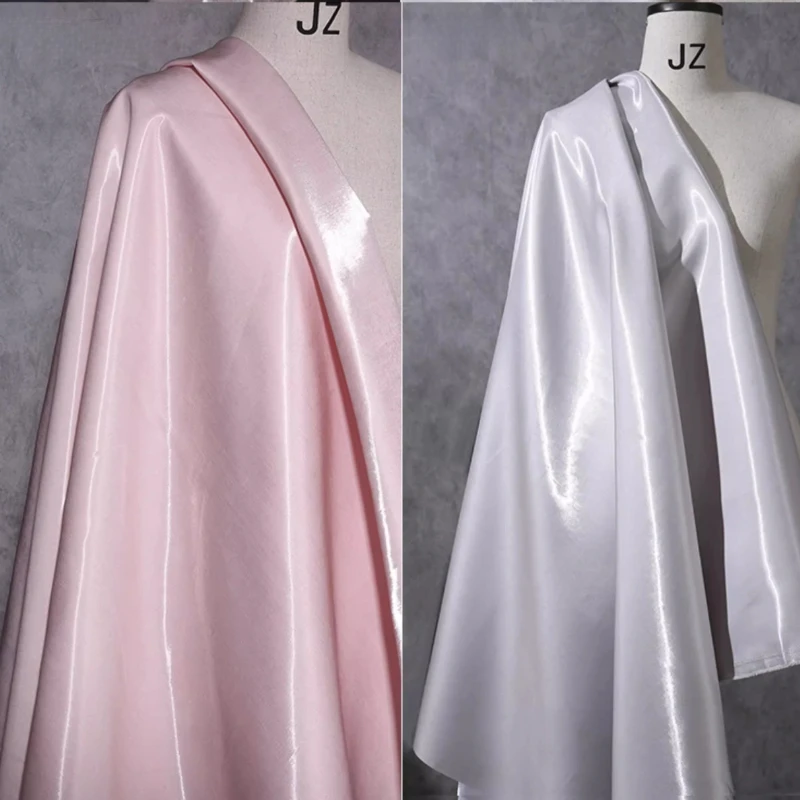Satin Fabric Handmade for Home Sewing Silky Smooth Reflective Evening Gown Pants Couture Decoration Designer Crafts Materials