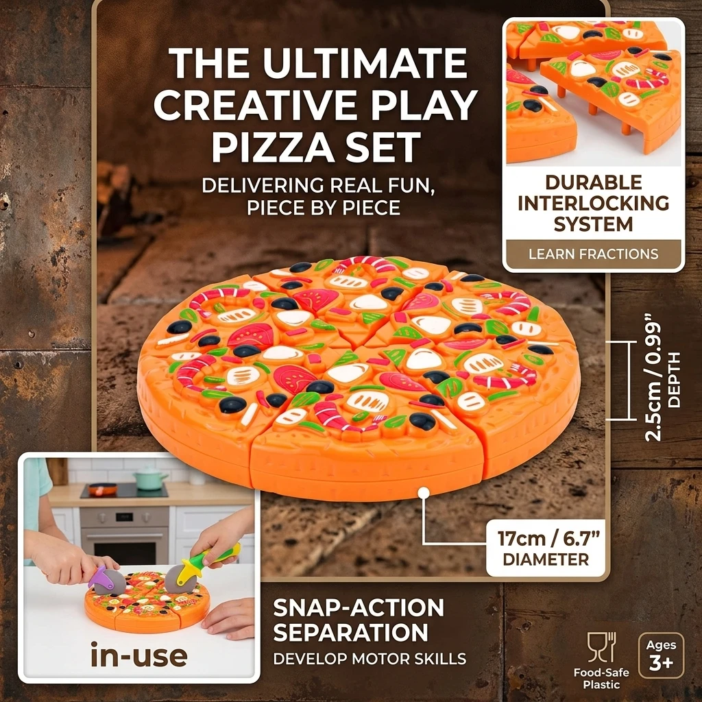 1/2/3/4/5/10pcs Kids Simulation Food Kitchen Toy Pretend Play Pizza with Cutter Children Interactive Toys Birthday Gifts