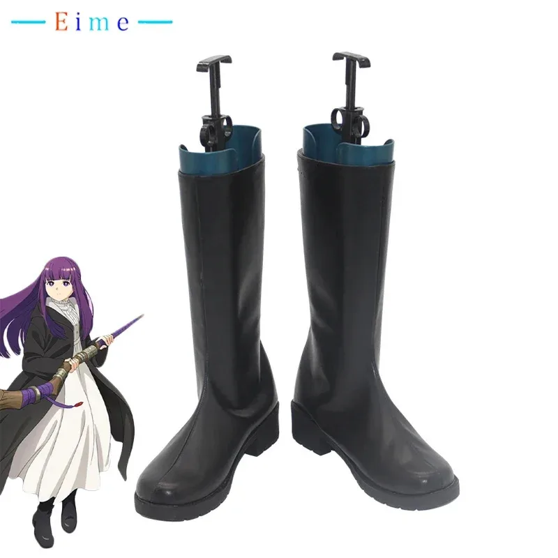 

Anime Frieren at the Funeral Fern Cosplay Shoes Halloween Carnival Boots Cosplay Prop PU Leather Shoes Custom Made