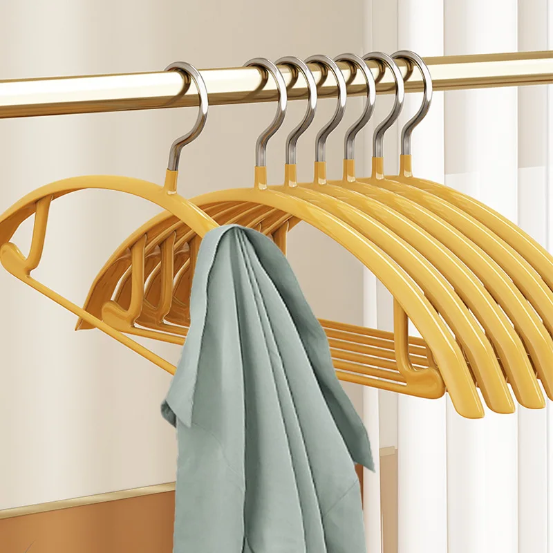 5PCS Traceless Coat Rack Household Anti-Shoulder Angle Protective Coat Can Not Afford To Bag Thick Increase Non-Slip Coat Rack