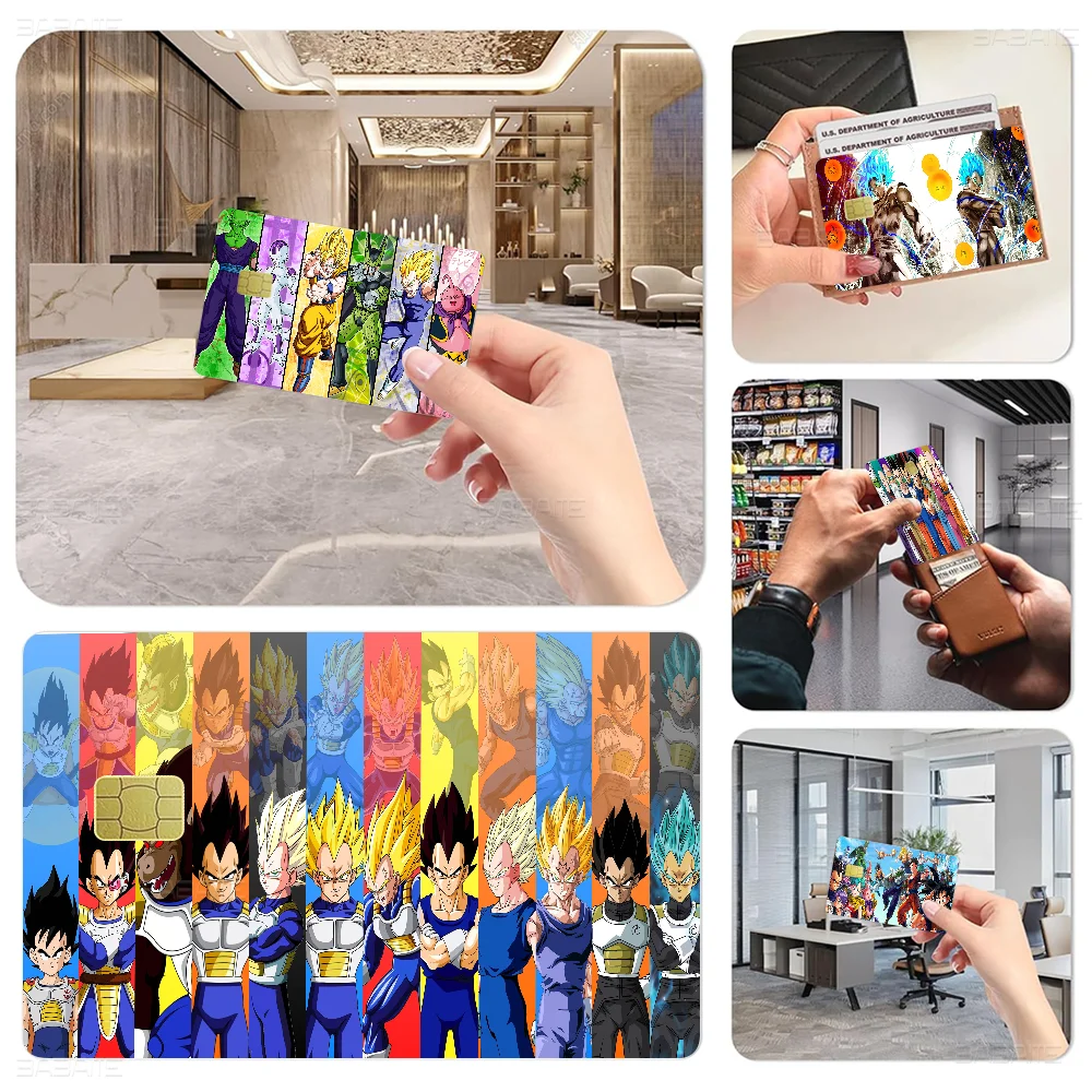 

D-Dragons-Balls Anime Front Cover Film Sticker Skin for Credit Debit Card Small Large Chip