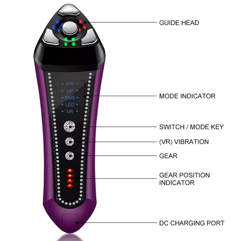 جهاز تجميل الوجه EMS جهاز شد الوجه مكركرنت #6