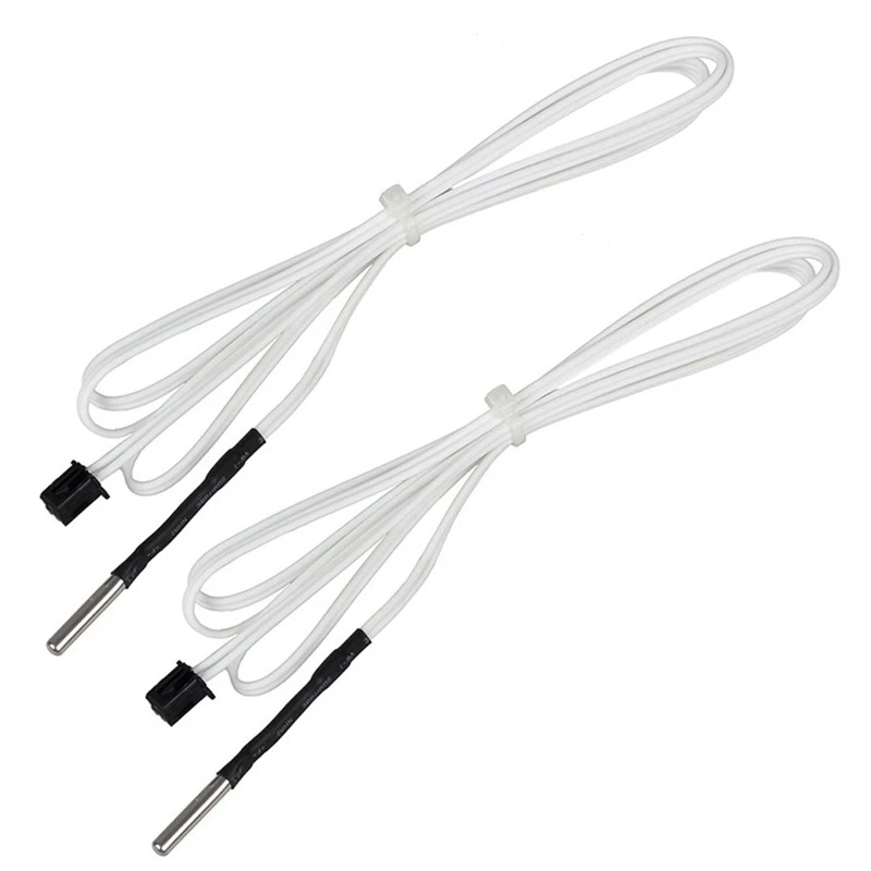 2X 3D Printer Parts HT-NTC100K Thermistor Temperature Sensor For High Temperature Filament 350 Degrees B3950 For 1M