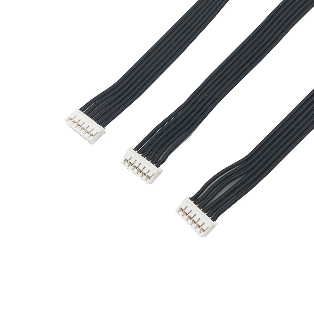 

20PCS PH2.0 Connector 6P pitch 2.0MM electronic cable Terminal Cable Connection cable Black silicone cable