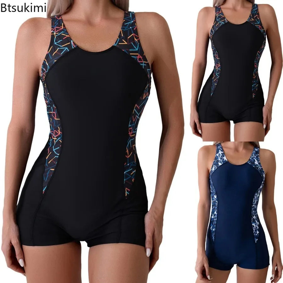 New Bathing Suit For Women Tummy Control Womens Athletic Swimsuits Boyleg Racerback Bathing Suit Full купальники 2025 женские