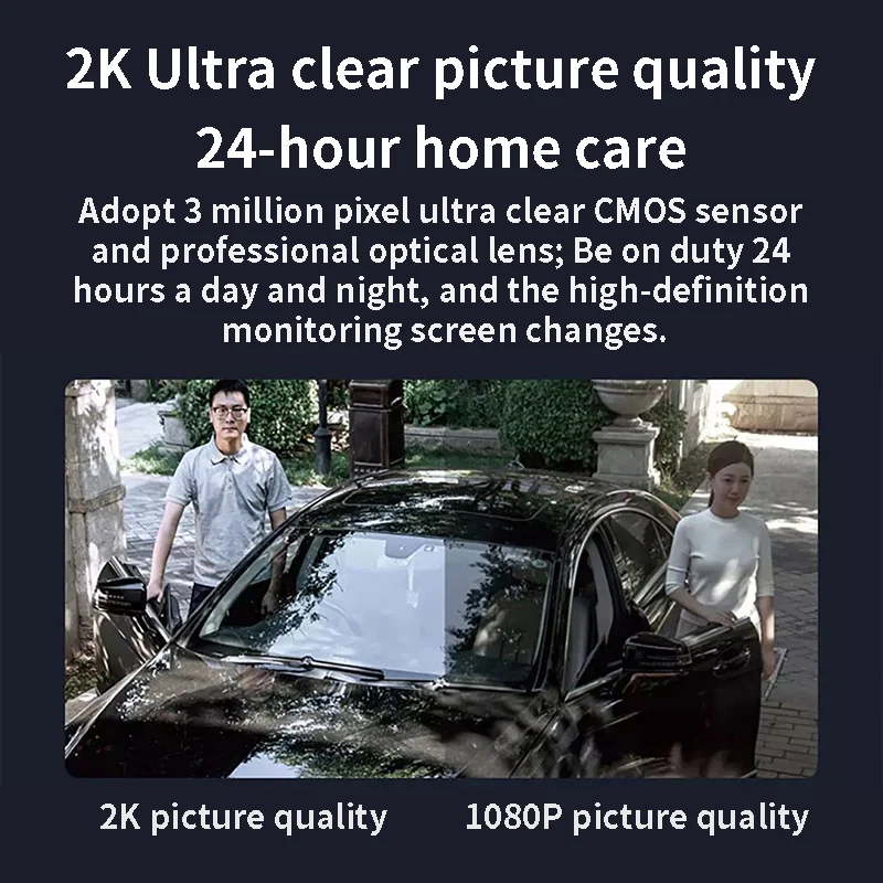 شاومي AW300 كاميرا خارجية ذكية واي فاي 2K كامل اللون للرؤية الليلية IP66 مقاوم للماء كاميرا مراقبة فيديو كاميرا ويب أمن الوطن