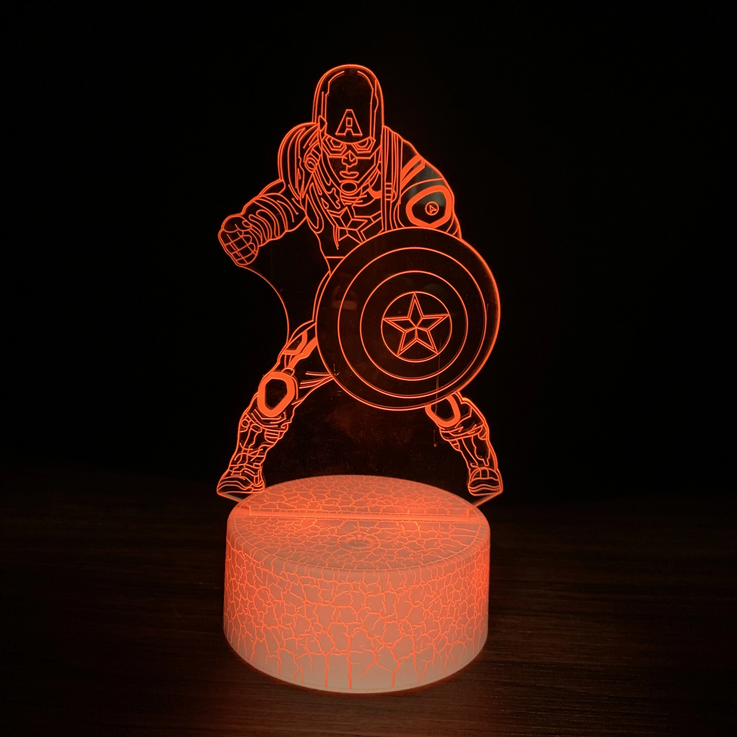 Veilleuse LED 3D de l'armée américaine, lampe de table pour Noël, décoration de la maison, cadeau mignon pour les enfants