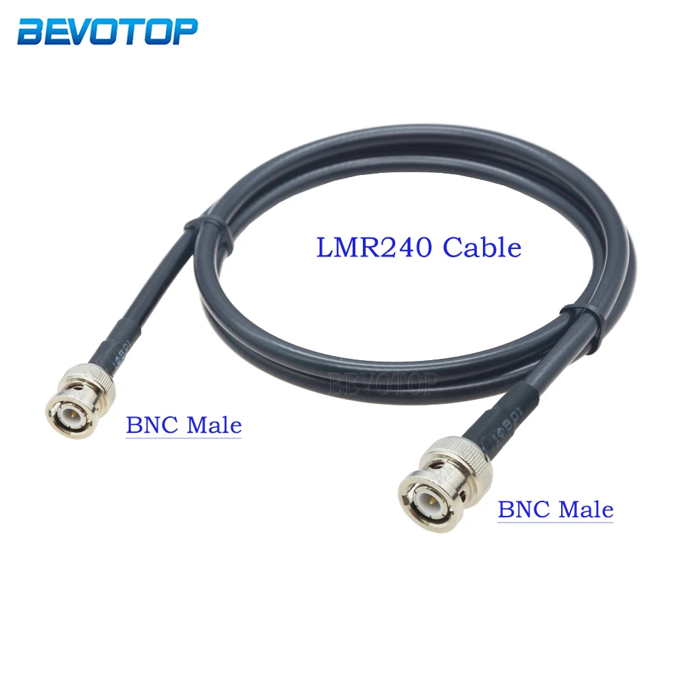 LMR240 Cable BNC Male Plug to BNC/N Male RF Connector 50 Ohm LMR-240 50-4 Pigtail RF Coaxial Jumper 4G 5G LTE Extension Cord