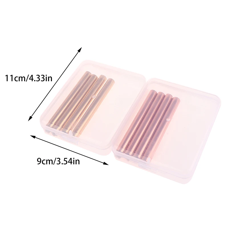 4Pcs/Set Creative Metal Nail Art Stamp Pen DIY Nail Design Stamper Gold And Pink Nails Art Stamping Tool Nails Art Dotting