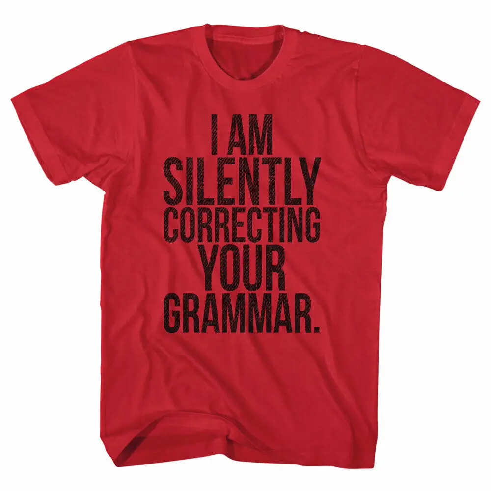 Nerd Society Silently Correcting your Grammar Men's T Shirt Spelling Geek Meme