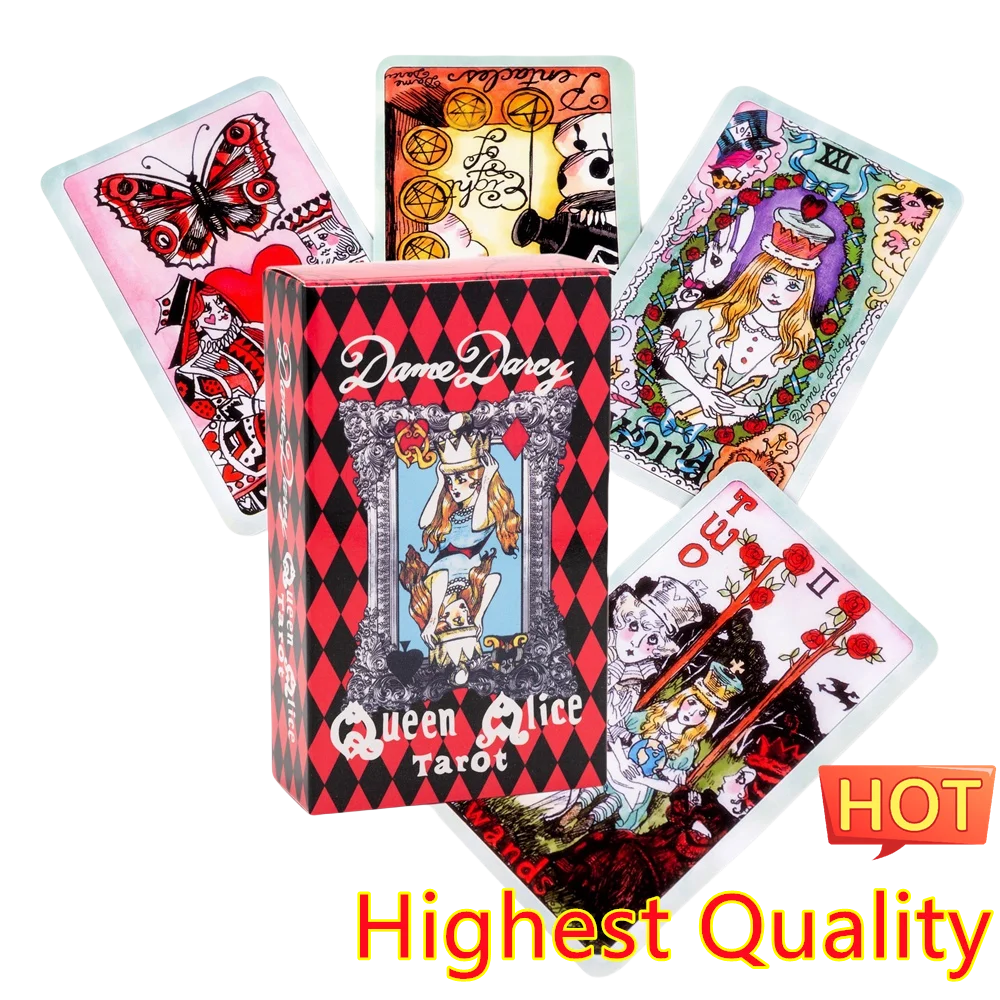 Psychic Queen alice Tarot Cards Female Decks Card Games Peculiar Tarot Cards Oracle