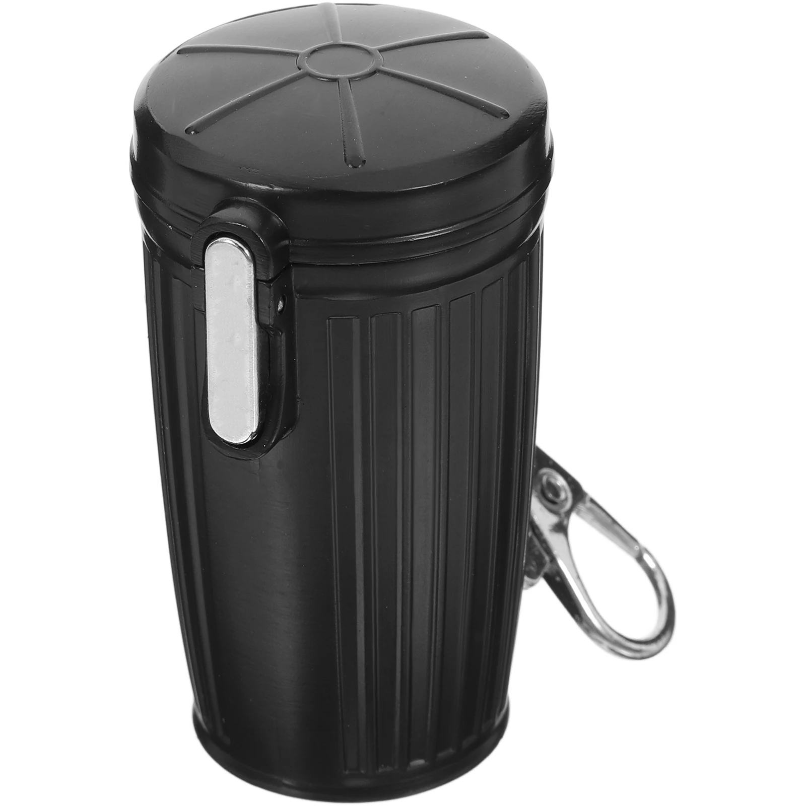 

Portable Ashtray Mini Waste Bin Pocket Size Sealed Design Outdoor Use Quick Extinguishing Lightweight Travel Keychain Stylish